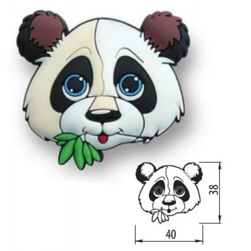 Panda szilikonos gyerekfogantyú